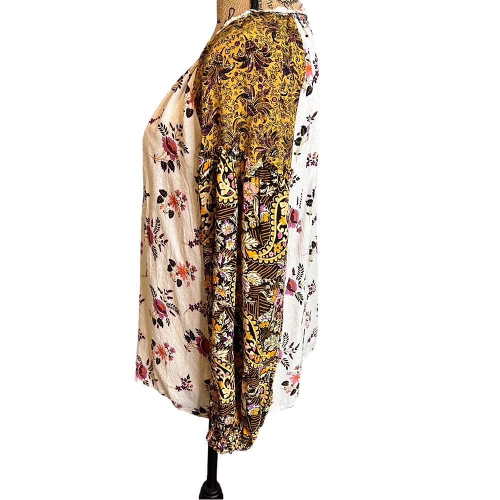 Jane & Delancey Peasant Boho Top sz Large - Picture 5 of 9